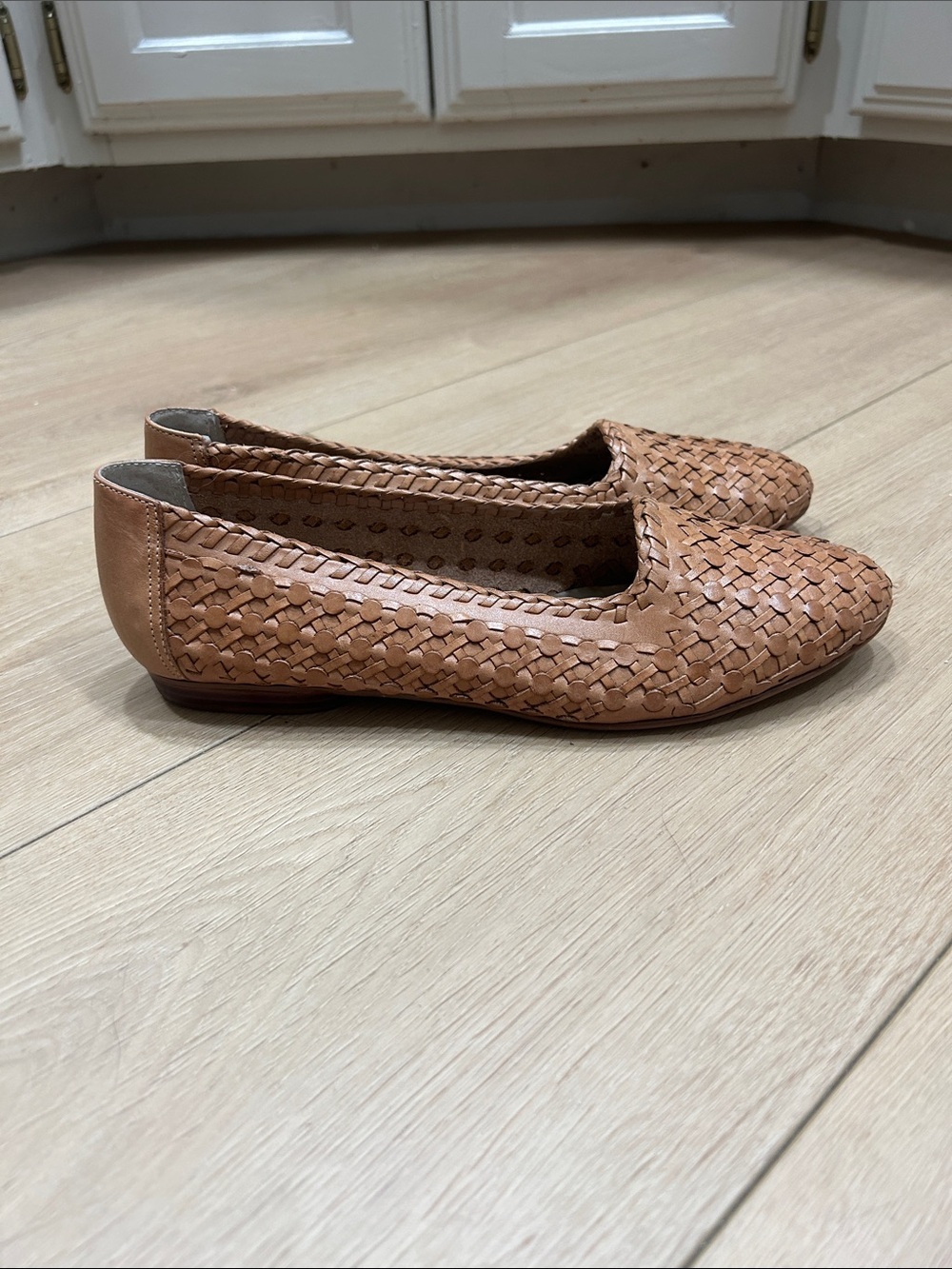 Vintage Ipanema Woven Leather Loafers Size 8